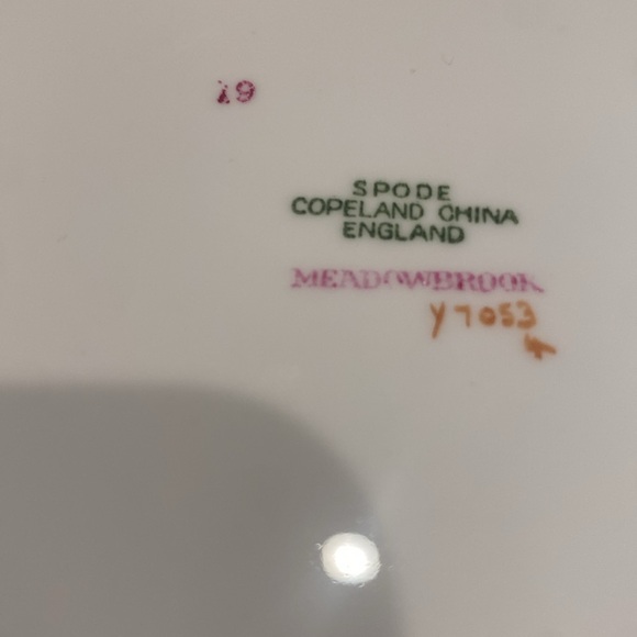 Spode Copeland China England, Meadowbrook Pattern, Perfect Condition - Picture 10 of 14